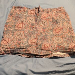 Croft & Barrow Classic Fit Skort with Paisley Design